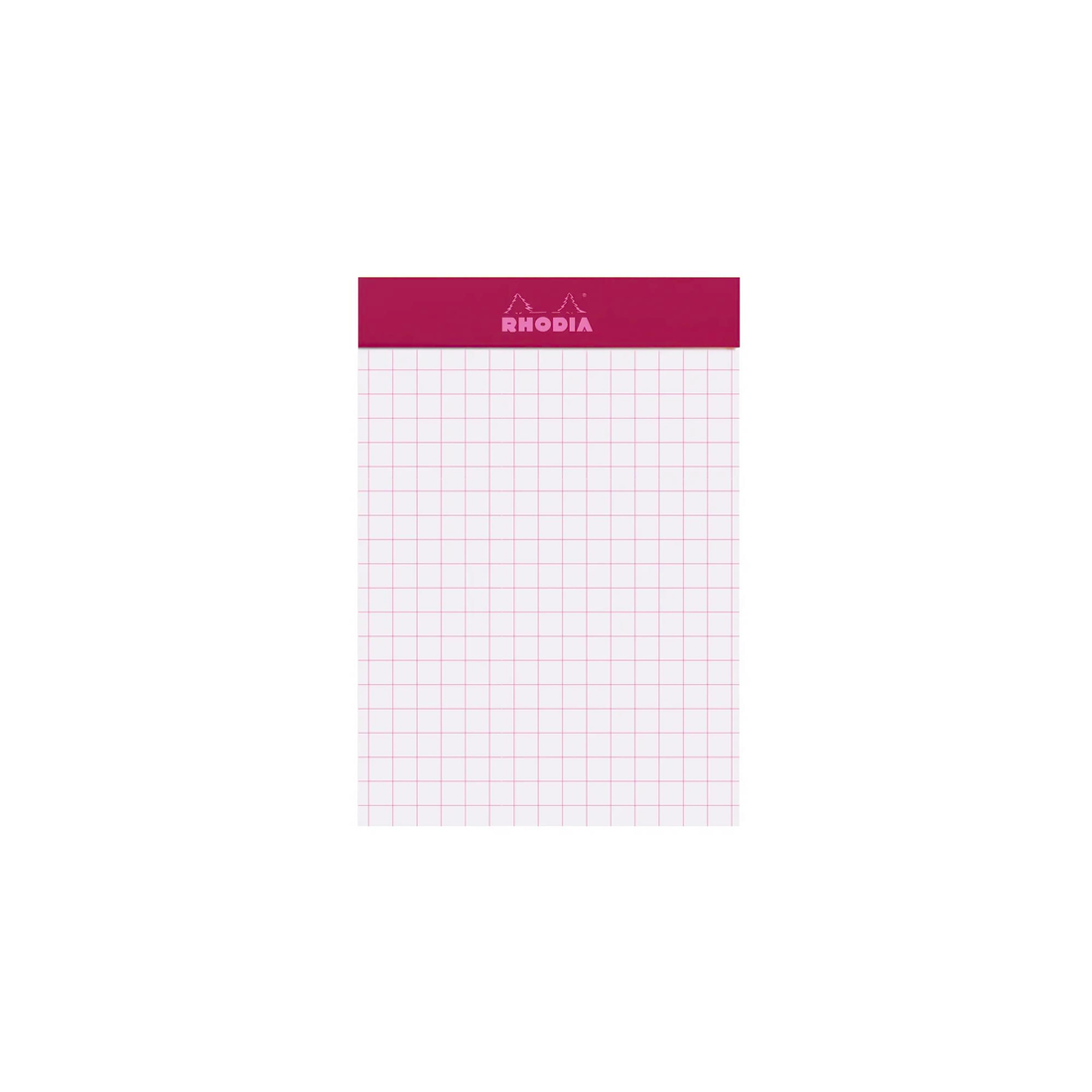 Bloc-notes Rhodia Couleurs quadrillé Prune agrafé 80 feuilles N°11