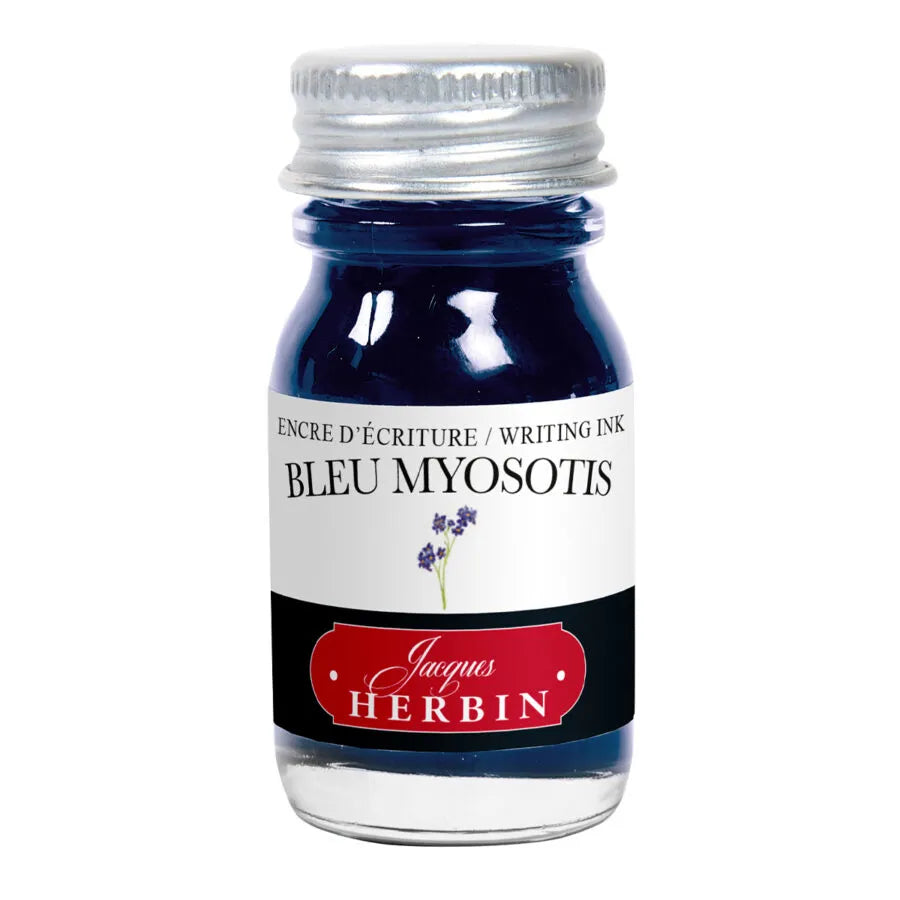 Encre Bleu Myosotis La Perle des Encres (10ml) J.HERBIN