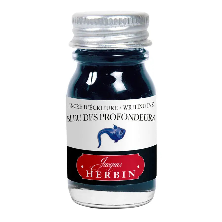 Encre de stylo-plume 10ml Bleu des profondeurs J.HERBIN