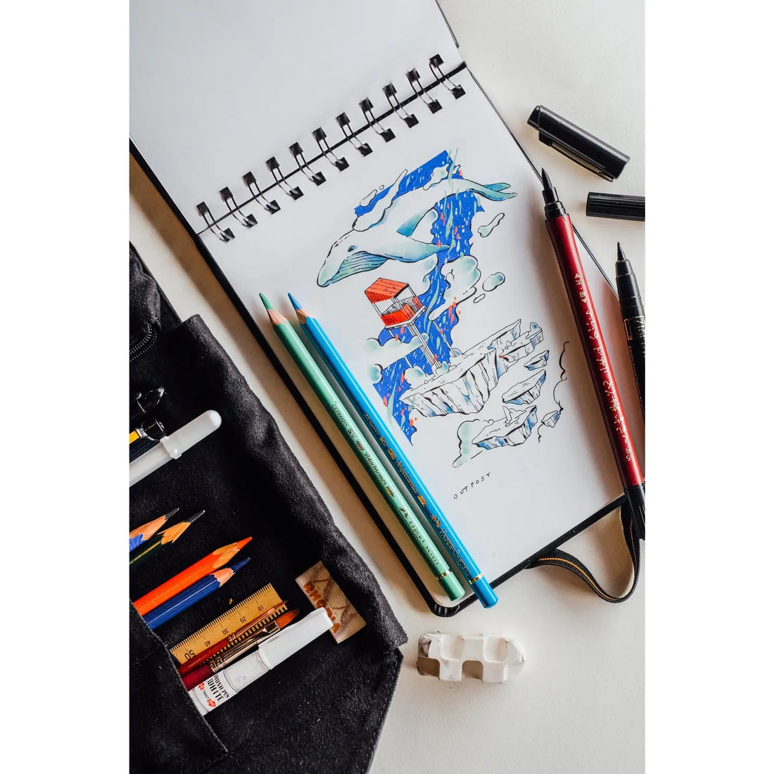 Livre d'art mixed media reliure intégrale uni - 20 feuilles (15x15cm) RHODIA
