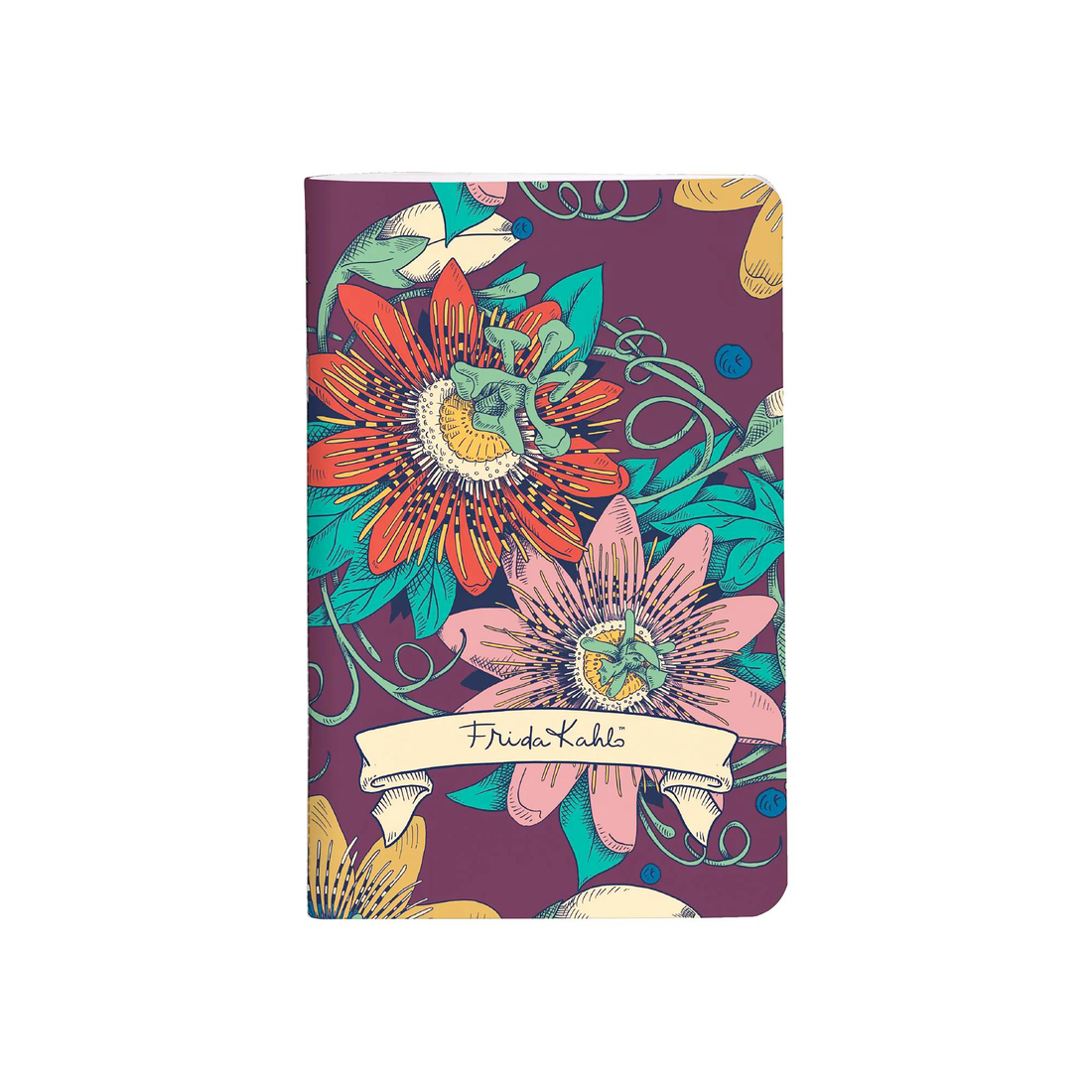 Carnet de notes Frida Kahlo vierge assortis cousu 48 pages 7,5 x 12 cm