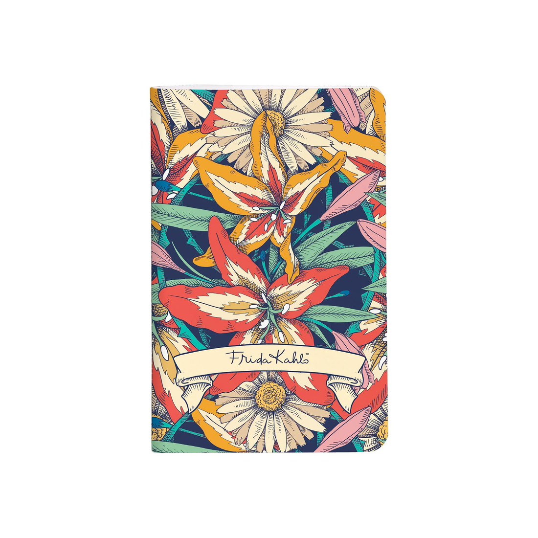 Carnet de notes Frida Kahlo vierge assortis cousu 48 pages 7,5 x 12 cm