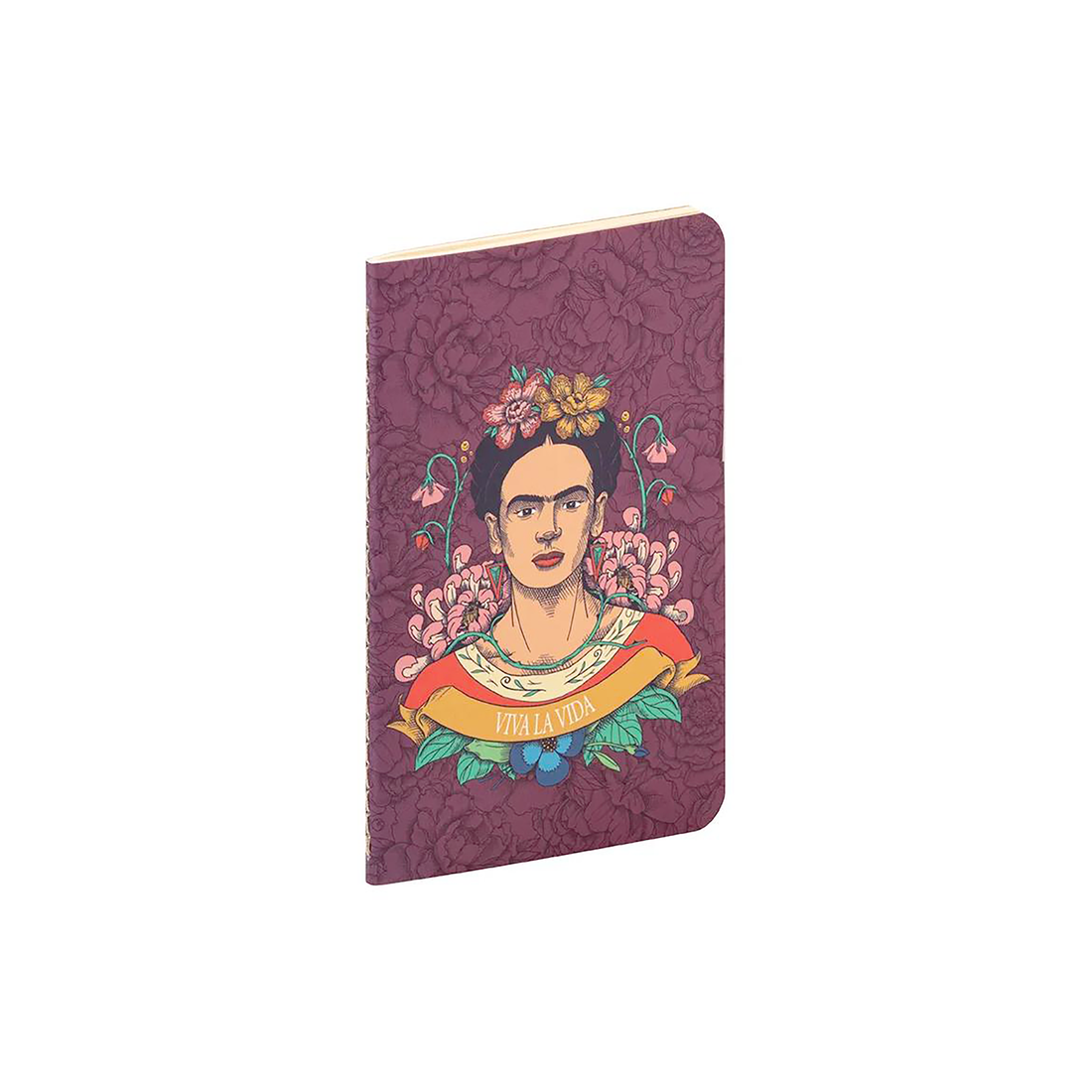 Carnet de notes Frida Kahlo vierge assortis cousu 48 pages 7,5 x 12 cm