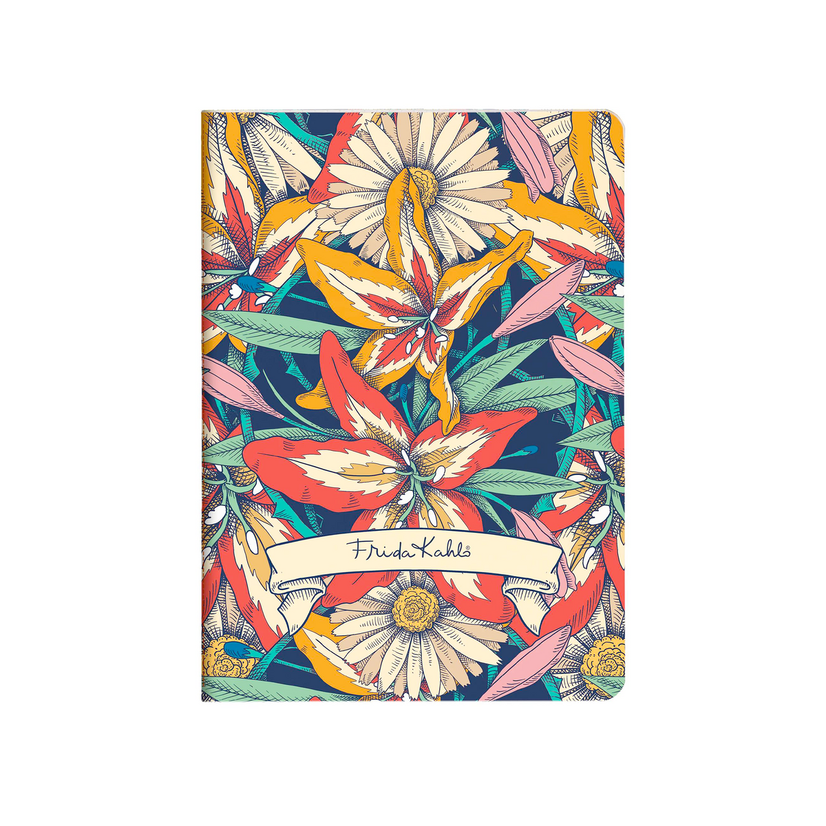 Carnet de notes Frida Kahlo ligné assortis cousu 64 pages A5 (14,8 x 21 cm) - CLAIREFONTAINE