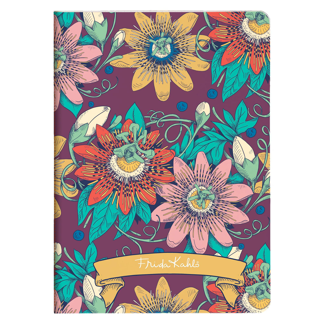 Carnet de notes Frida Kahlo ligné assortis cousu 64 pages A5 14,8 x 21 cm