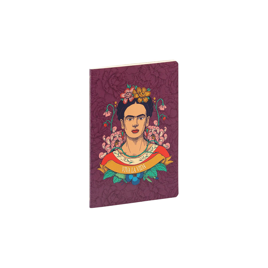 Carnet de notes Frida Kahlo ligné assortis cousu 64 pages A5 14,8 x 21 cm