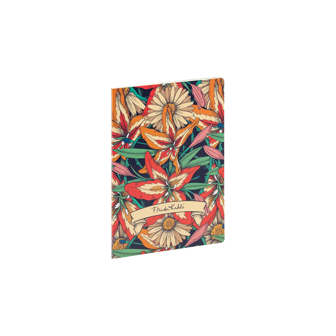 Carnet de notes Frida Kahlo ligné + assortis cousu 96 pages A4 21 x 29,7 cm