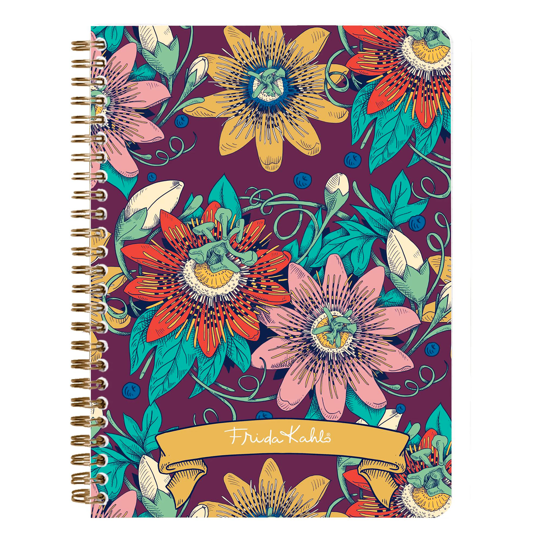 Carnet de notes Frida Kahlo ligné assortis reliure intégrale 148 pages A5 14,8 x 21 cm