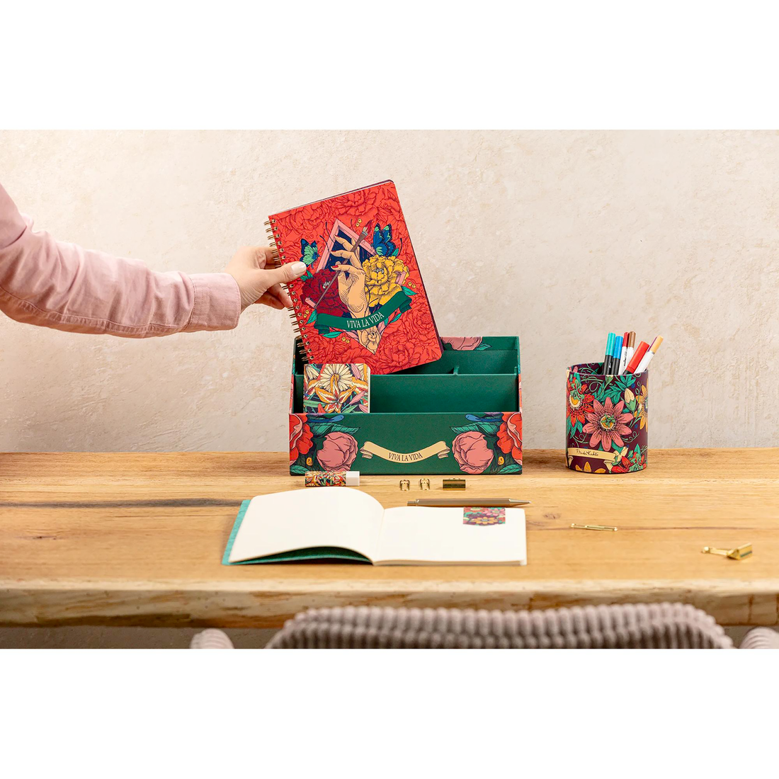 Carnet de notes Frida Kahlo ligné assortis reliure intégrale 148 pages A5 14,8 x 21 cm