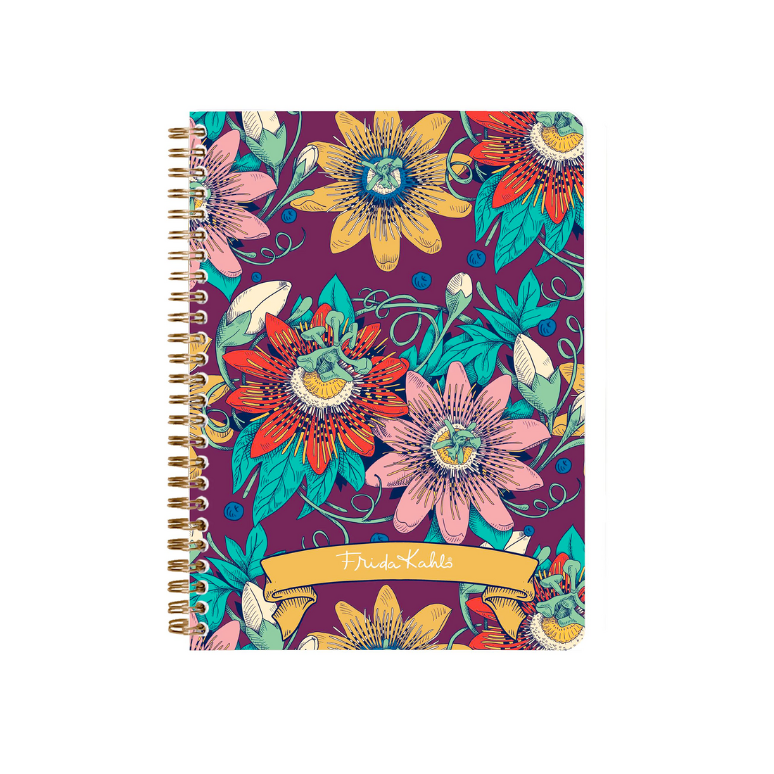 Carnet de notes Frida Kahlo ligné assortis spirale 148 pages A5 (14,8 x 21 cm) - CLAIREFONTAINE