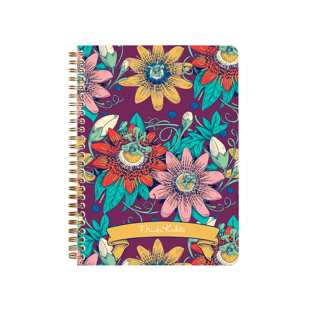 Carnet de notes Frida Kahlo ligné assortis spirale 148 pages A5 (14,8 x 21 cm) - CLAIREFONTAINE