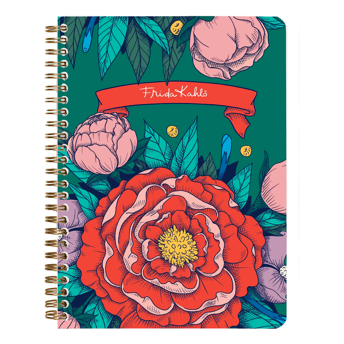 Carnet de notes Frida Kahlo ligné assortis reliure intégrale 148 pages A5 14,8 x 21 cm