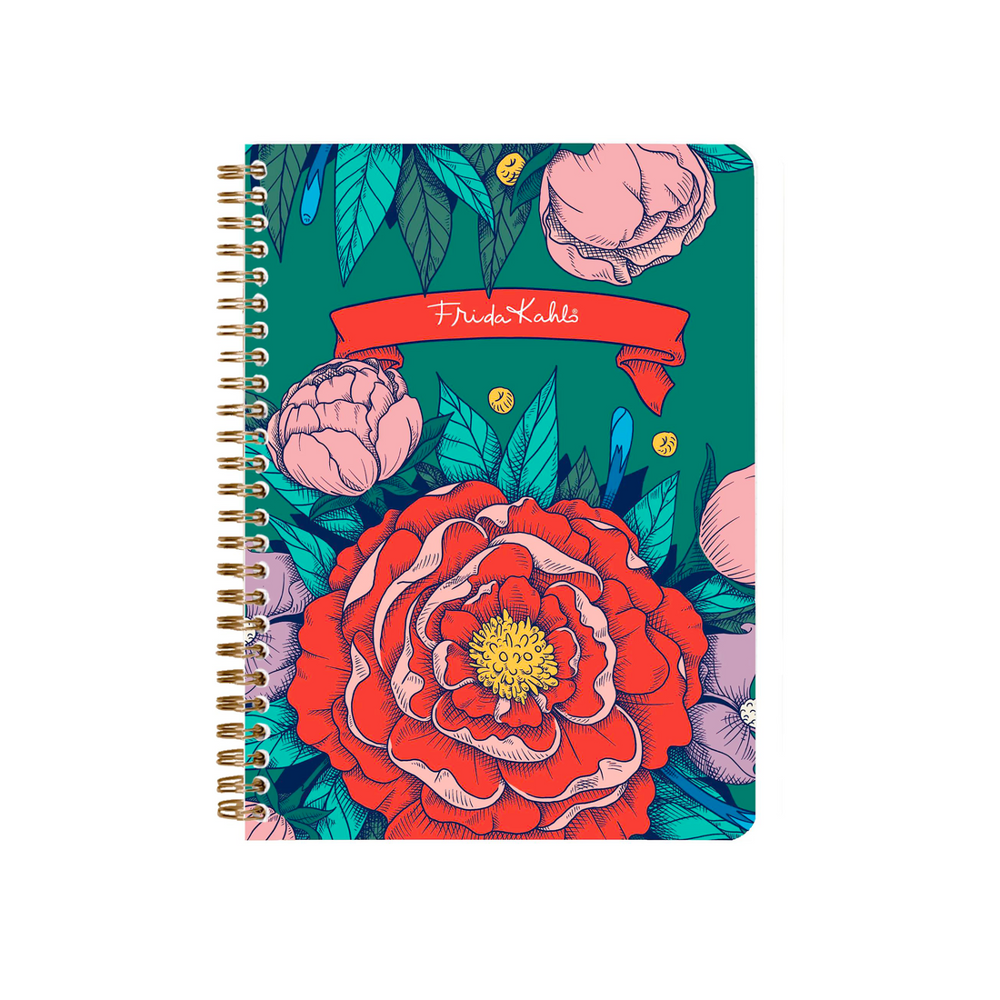 Carnet de notes Frida Kahlo ligné assortis spirale 148 pages A5 (14,8 x 21 cm) - CLAIREFONTAINE