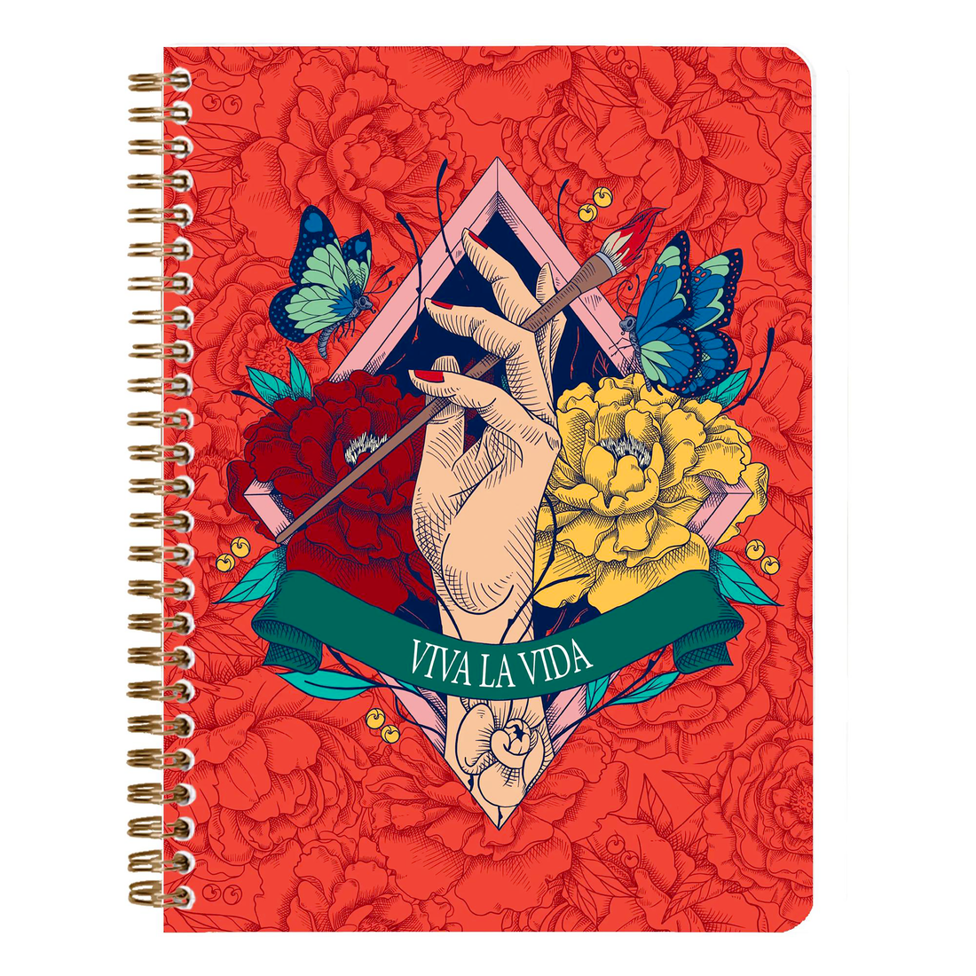 Carnet de notes Frida Kahlo ligné assortis reliure intégrale 148 pages A5 14,8 x 21 cm