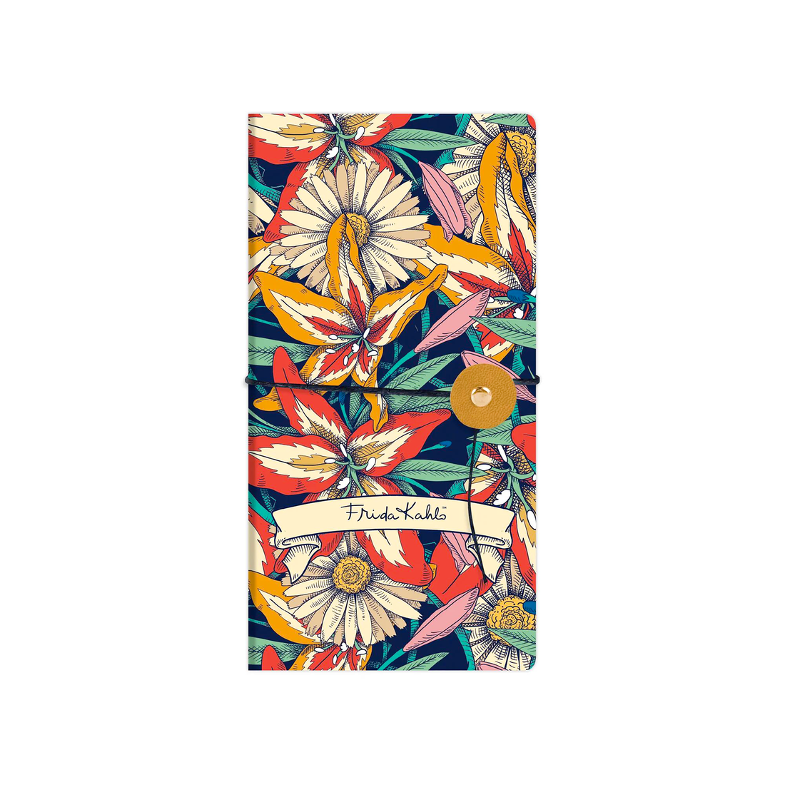 Carnet de notes Frida Kahlo vierge assortis slim 80 pages 9 x 18 cm