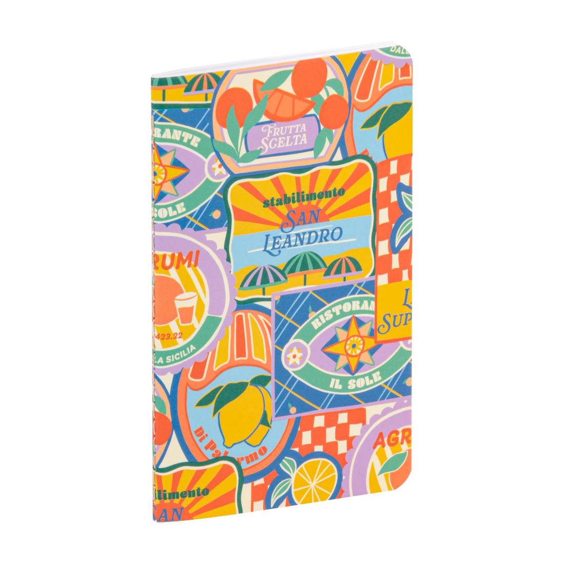 Carnet de notes Dolce Amore vierge assortis cousu 48 pages 7,5 x 12 cm