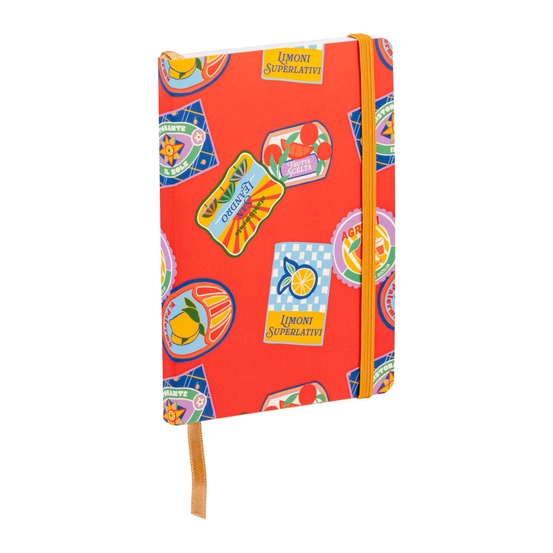 Carnet de notes Dolce Amore vierge assortis brochure souple, marque page, fermeture élastique,  128
