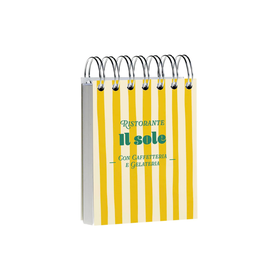 Bloc notes Dolce Amore vierge assortis reliure intégrale en tête 160 feuilles 9 x 11 cm