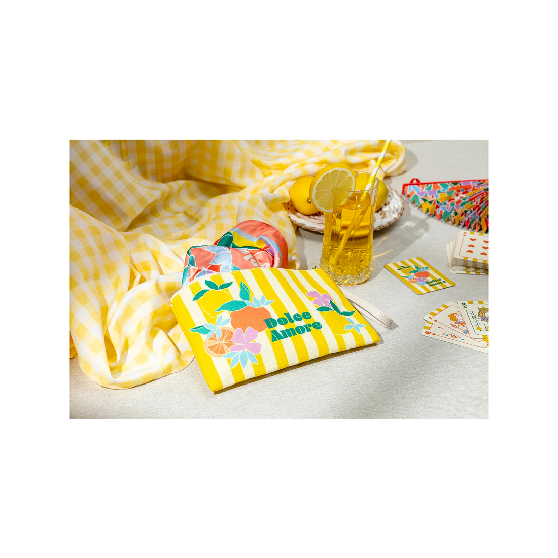 Trousse Dolce Amore coton 22 x 16 cm
