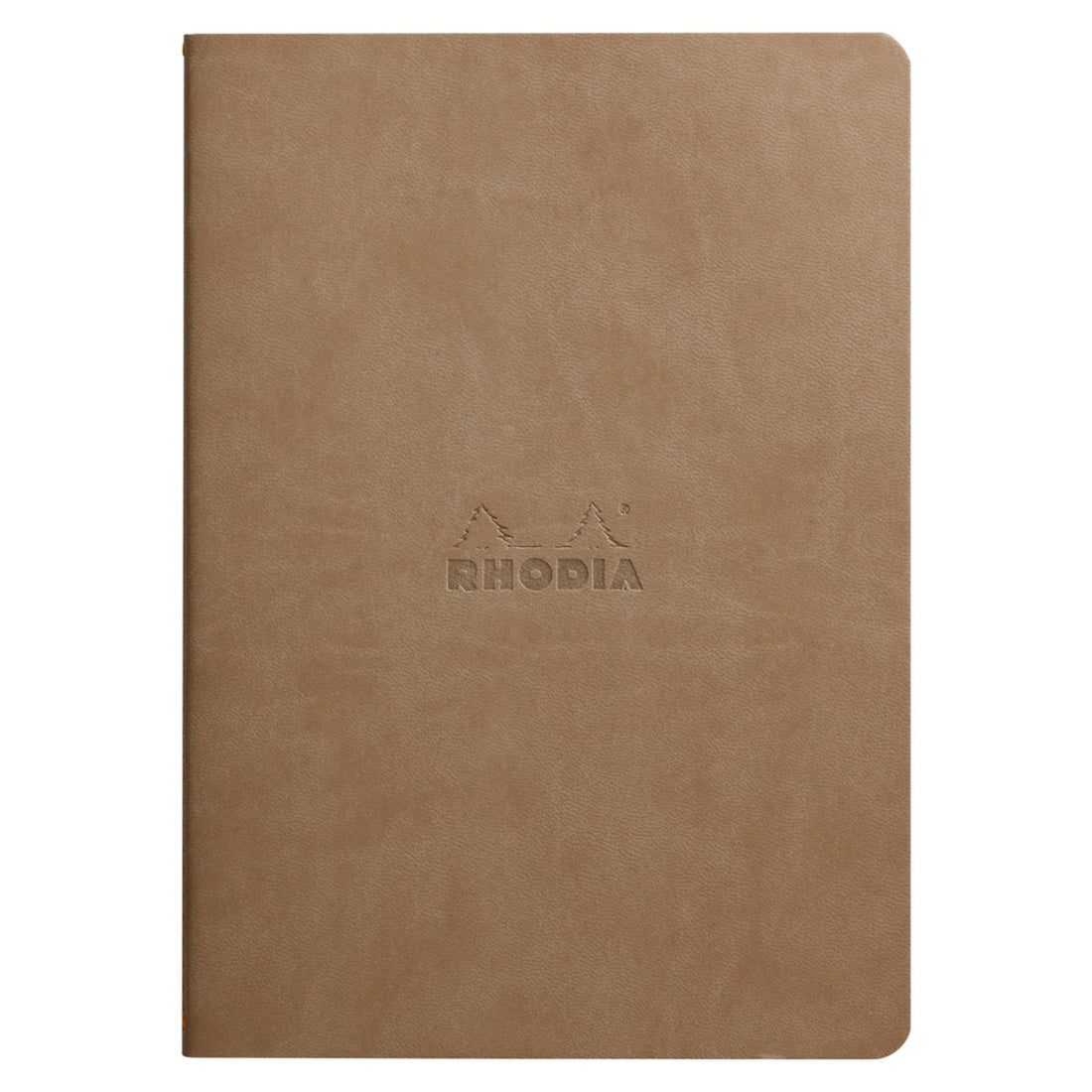 Rhodiarama Cahier  Dos Cousu Ligné 5,5X8,5 Taupe RHODIA
