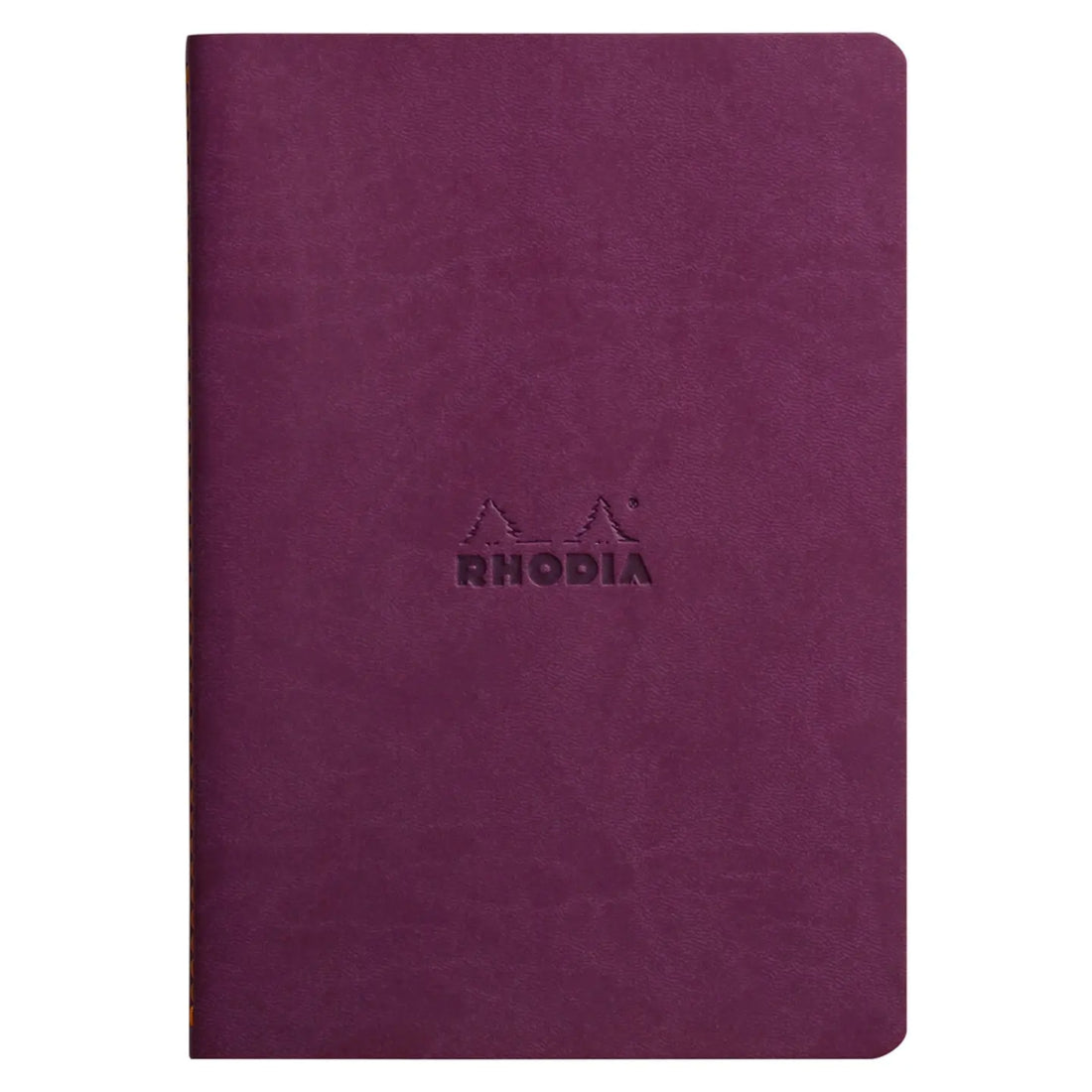 Cahier dos cousu ligné -violet-  A5. 64 pages (14.8x21cm) RHODIA