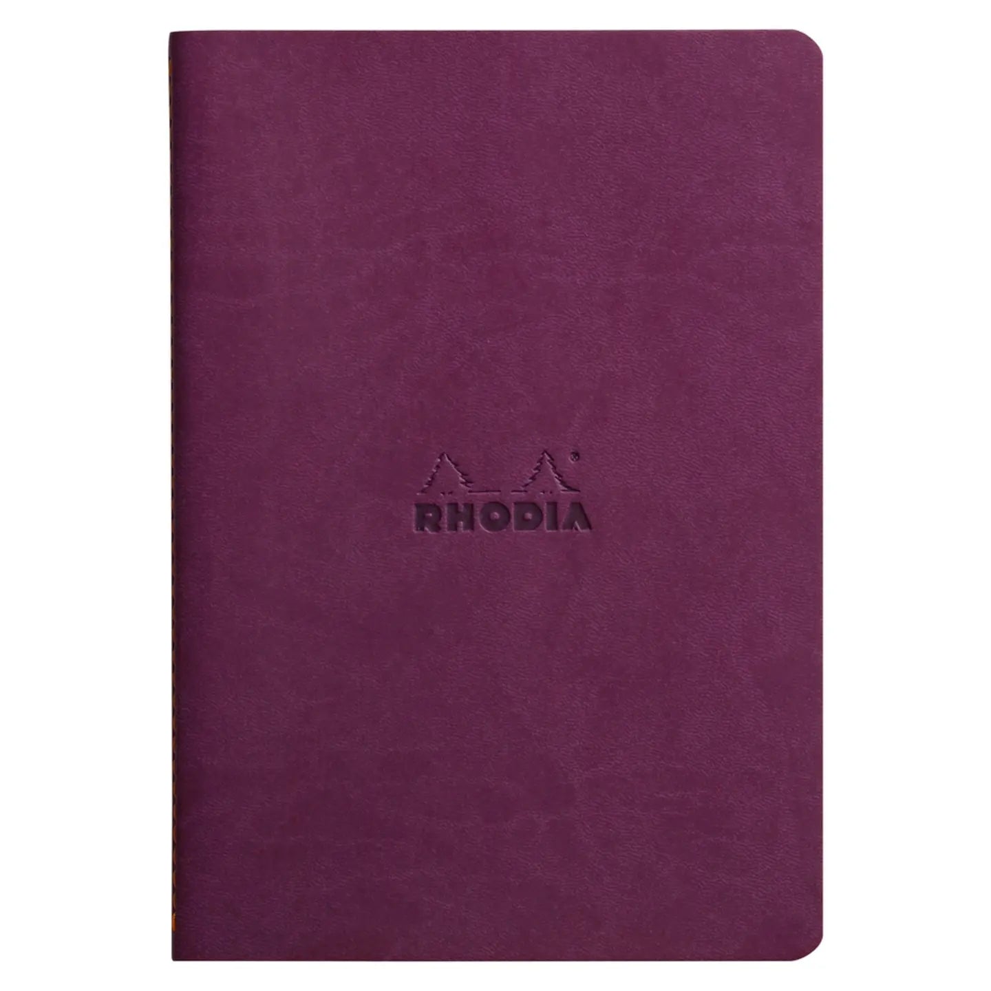 Cahier dos cousu ligné -violet-  A5. 64 pages (14.8x21cm) RHODIA