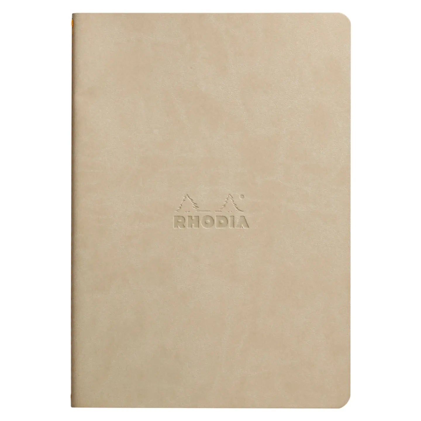 Cahier dos cousu dot -beige-  A5. 64 pages (14.8x21cm) RHODIA