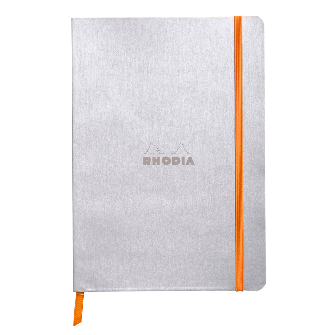 Carnet souple ligné -argent- A6. 144 pages (10.5x14.8cm) RHODIA