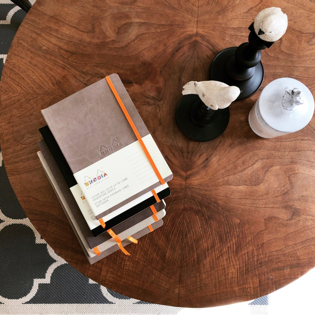 Carnet souple ligné -taupe- A6. 144 pages (10.5x14.8cm) RHODIA