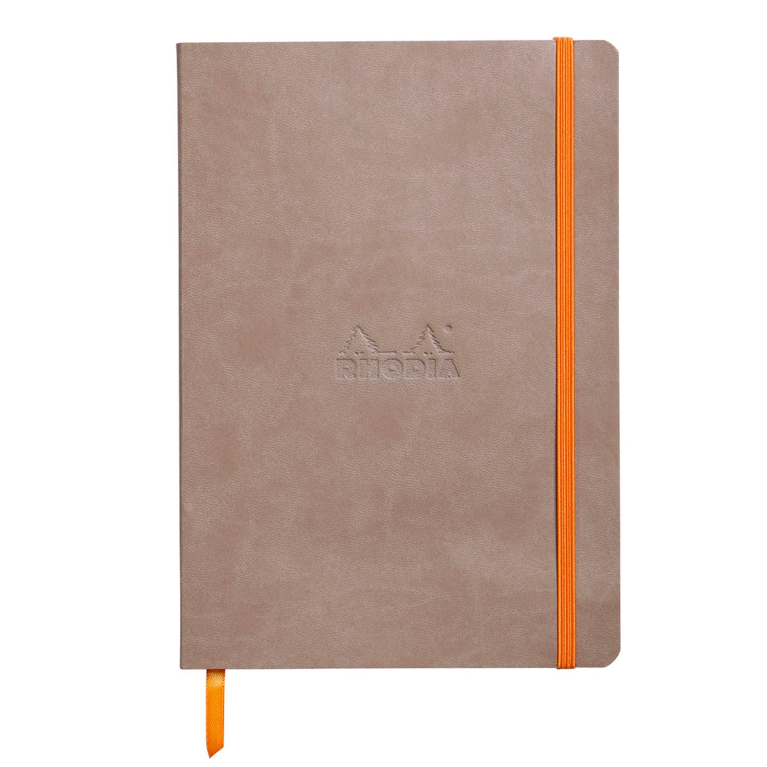 Carnet souple ligné -taupe- A6. 144 pages (10.5x14.8cm) RHODIA