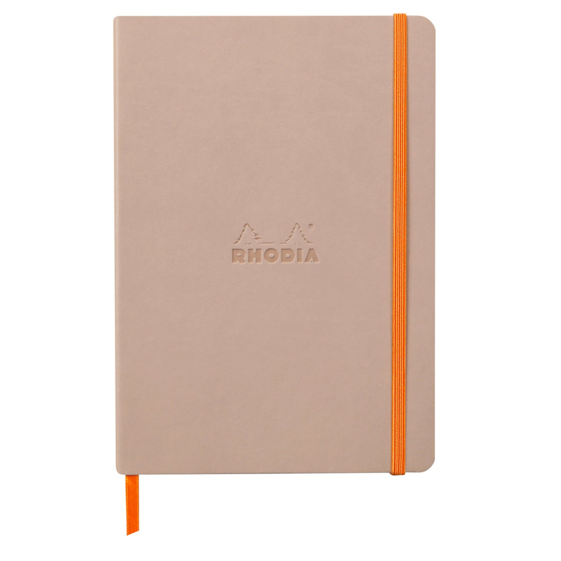 Rhodiarama Couverture Souple Lignée  5.75X8.25 Rose Fumée RHODIA