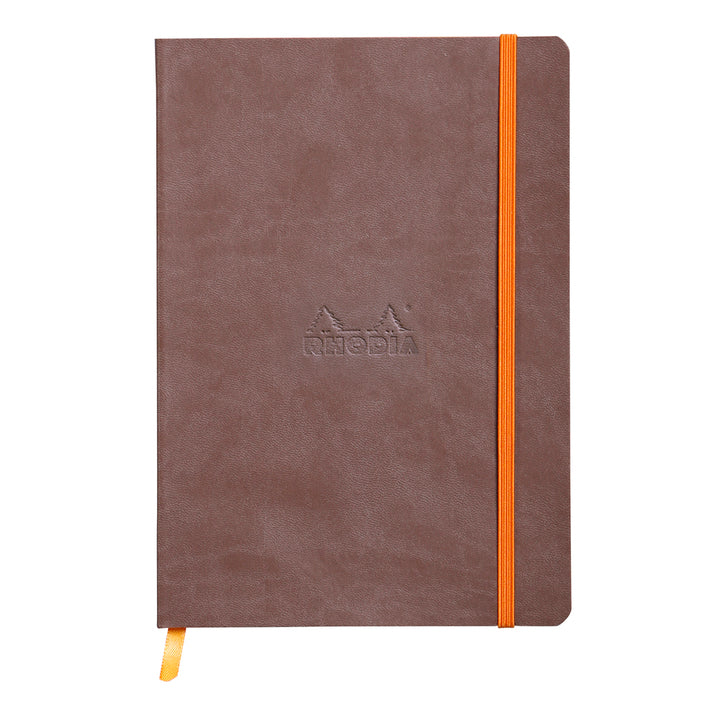 Rhodiarama Couverture Souple Lignée  5,75X8,25 Chocolat RHODIA