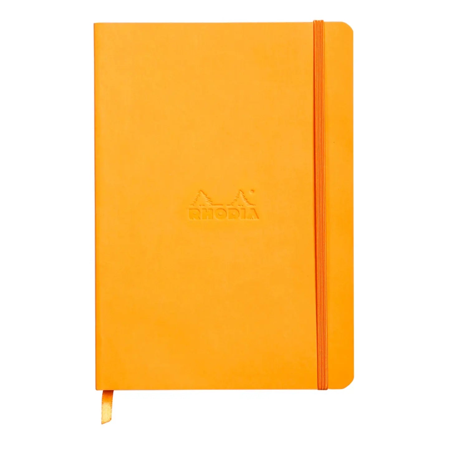 Carnet souple ligné -orange- A5. 160 pages  (14.8x21cm) RHODIA
