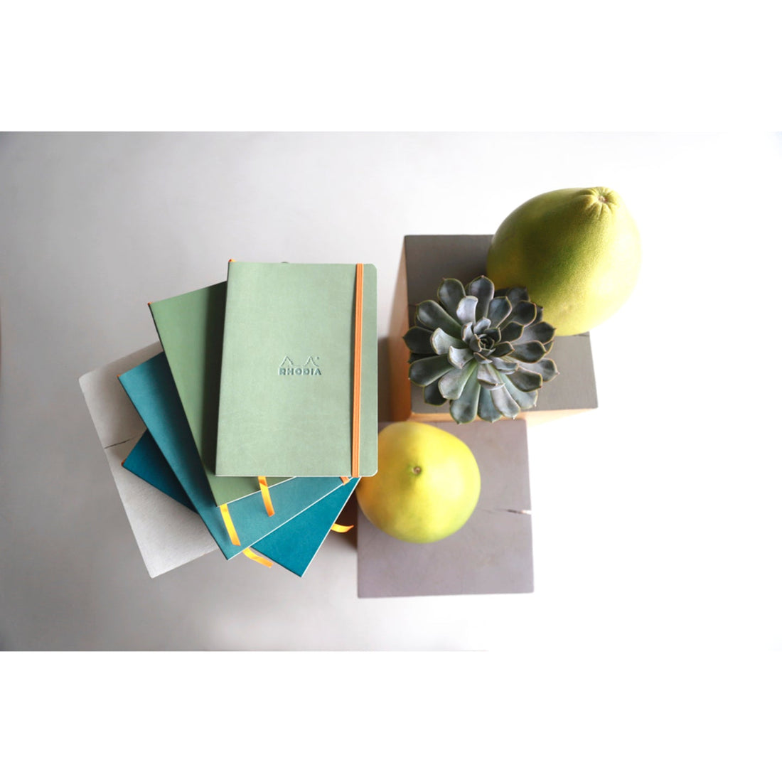 Rhodiarama Couverture souple Dot 5.75X8.25 Paon RHODIA