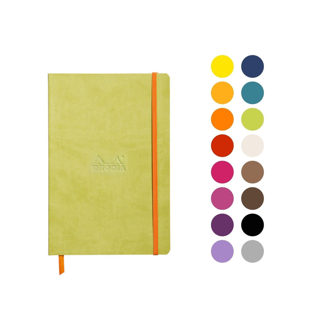 Carnet souple dot -vert anis- A5. 160 pages  (14.8x21cm) RHODIA