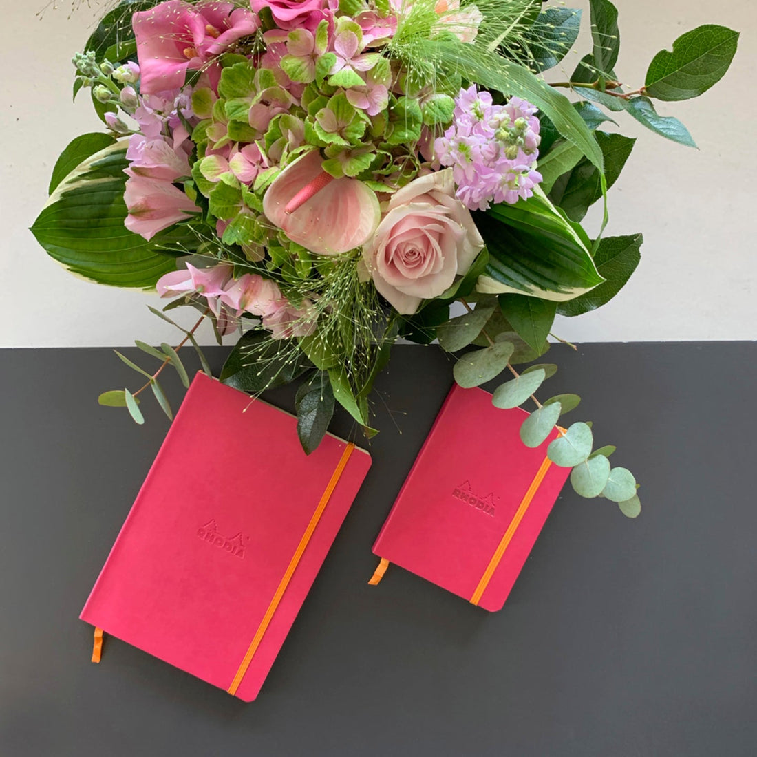 Carnet souple dot -framboise- A5. 160 pages  (14.8x21cm) RHODIA