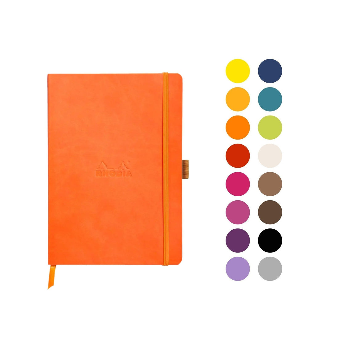 Carnet souple dot -tangerine- A5. 160 pages  (14.8x21cm) RHODIA