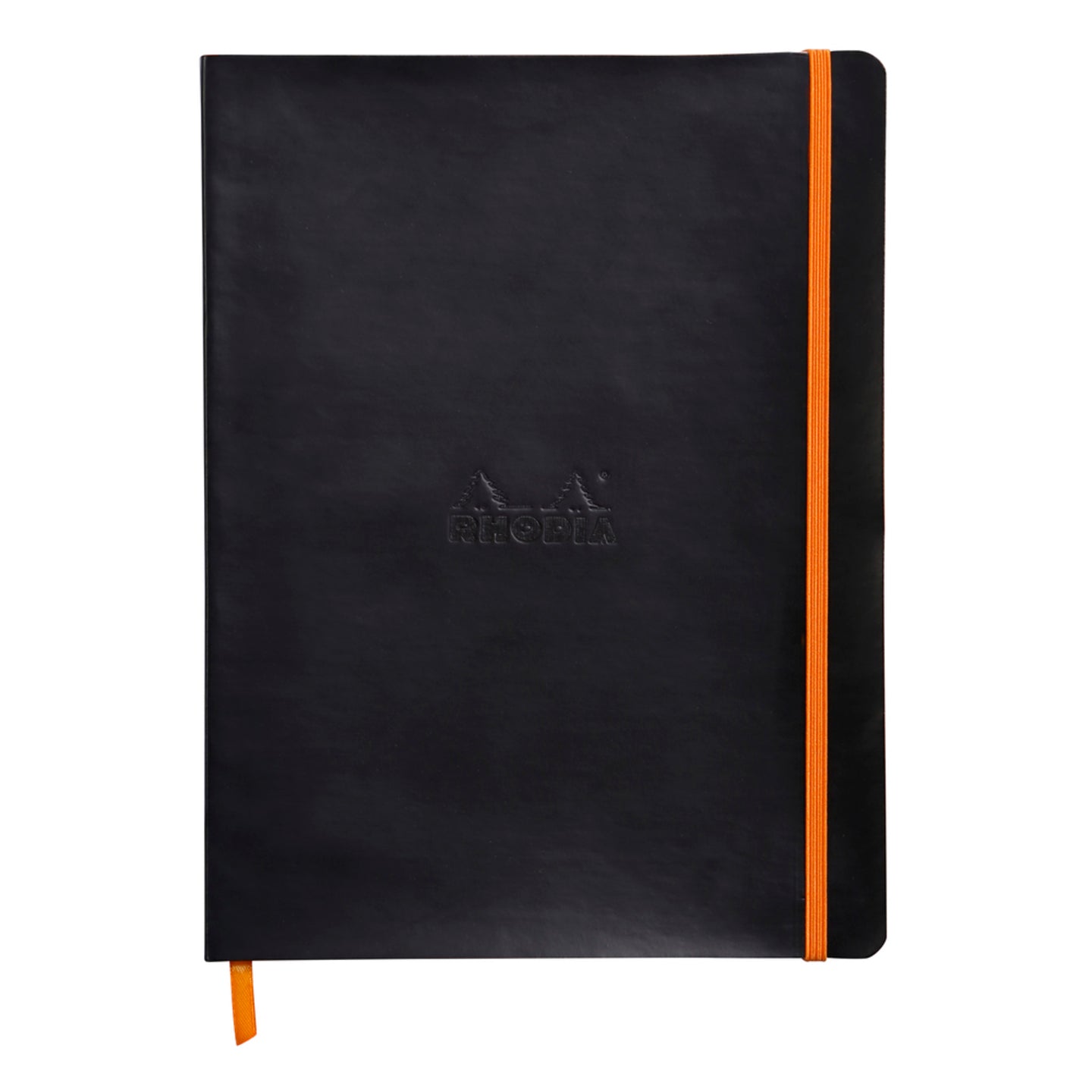 Cahier couverture souple ligné -noir- B5. 160 pages (19x25cm) RHODIA