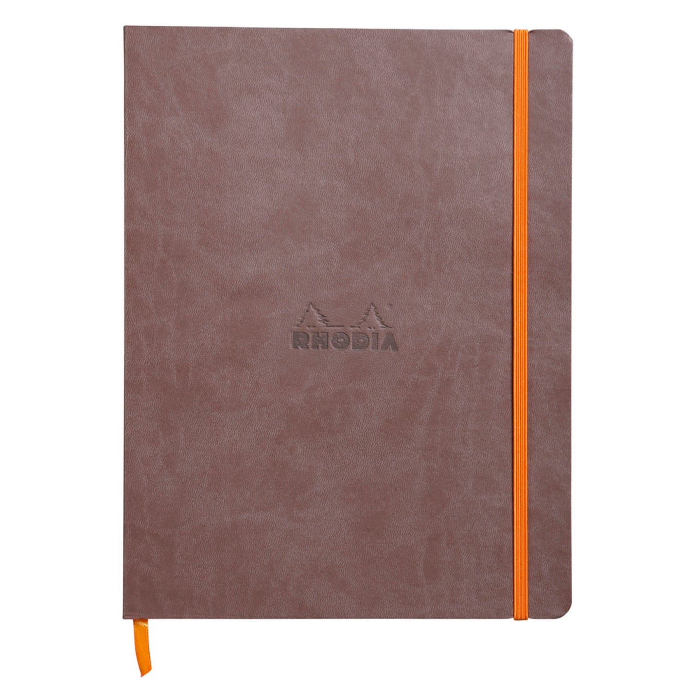 Cahier couverture souple ligné -chocolat- B5. 160 pages (19x25cm) RHODIA