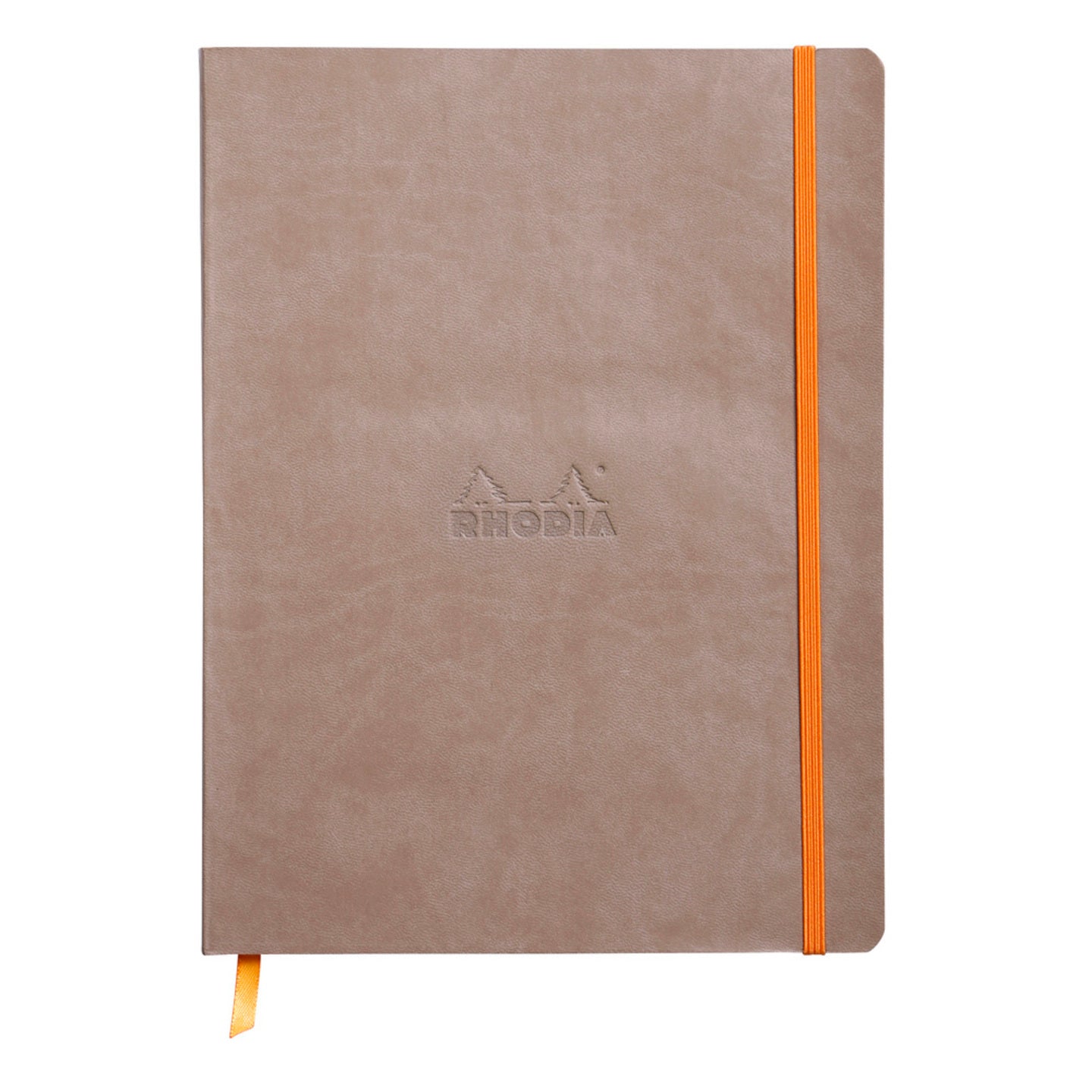 Cahier couverture souple dot -taupe- B5. 160 pages (19x25cm) RHODIA