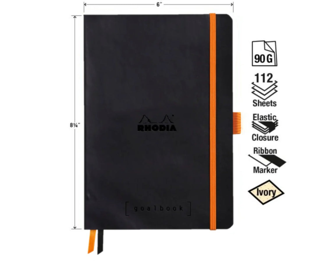 Rhodiarama Cahier de But Dot 5,5X8,5 Noir RHODIA