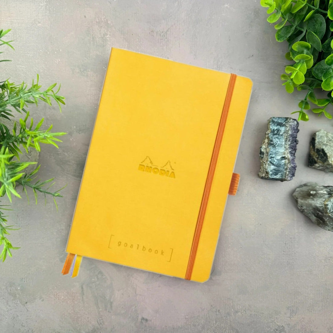 Cahier couverture souple dot -jonquille- B5. 160 pages (19x25cm) RHODIA