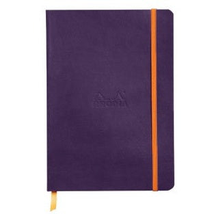 Carnet souple ligné -aubergine- A5. 160 pages (14.8x21cm) RHODIA