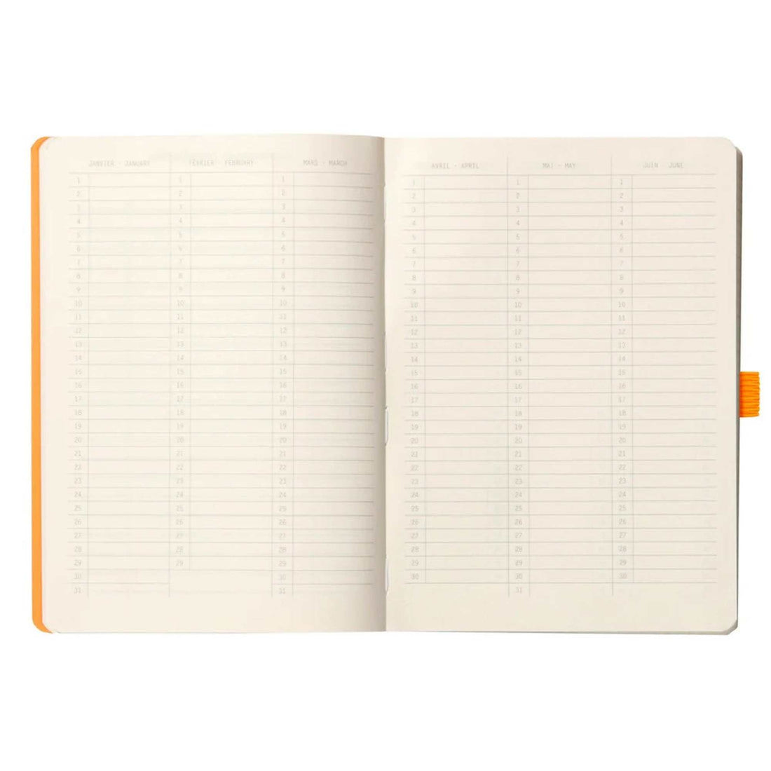 Rhodiarama Cahier de But Dot  A5 120F Aubergine RHODIA