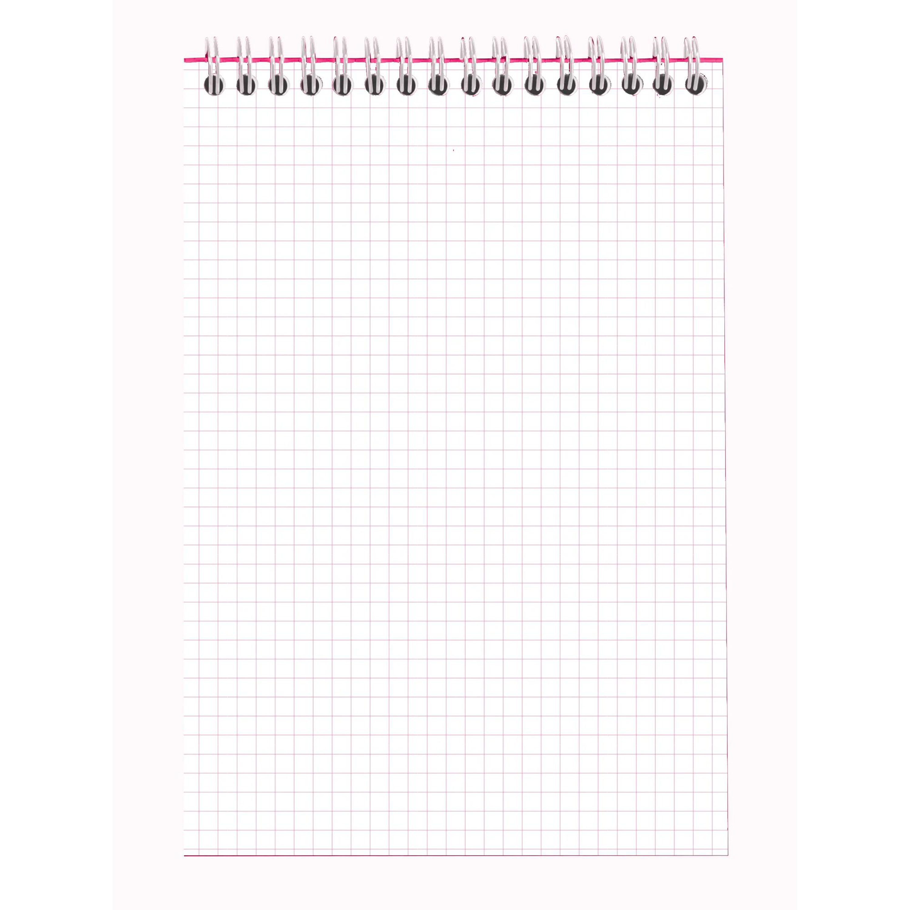 Note Pad Rhodia Couleurs grid prune wirebound 80 sheets A5