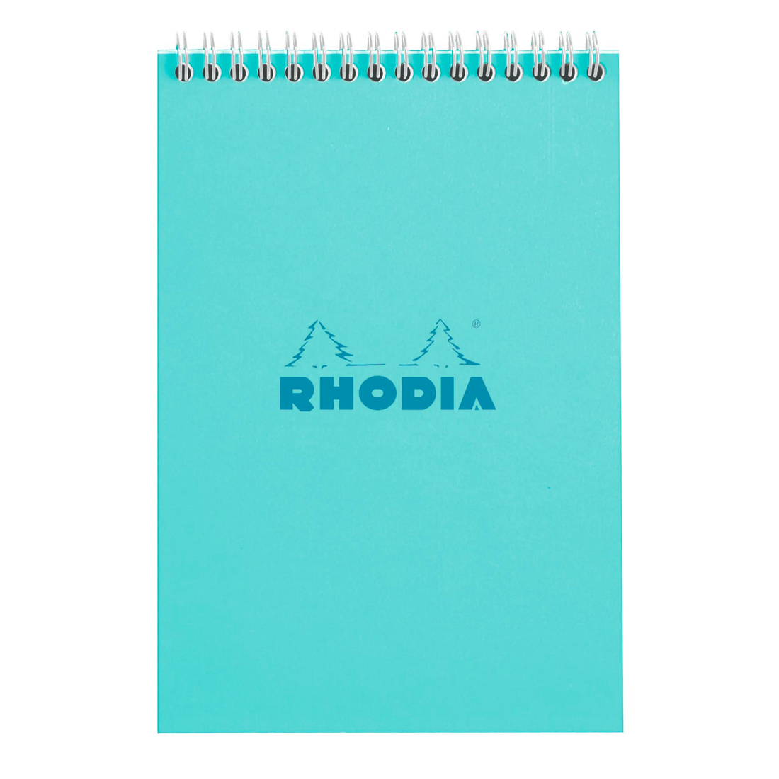 Bloc-notes Rhodia Couleurs ligné Azur reliure intégrale 80 feuilles A5