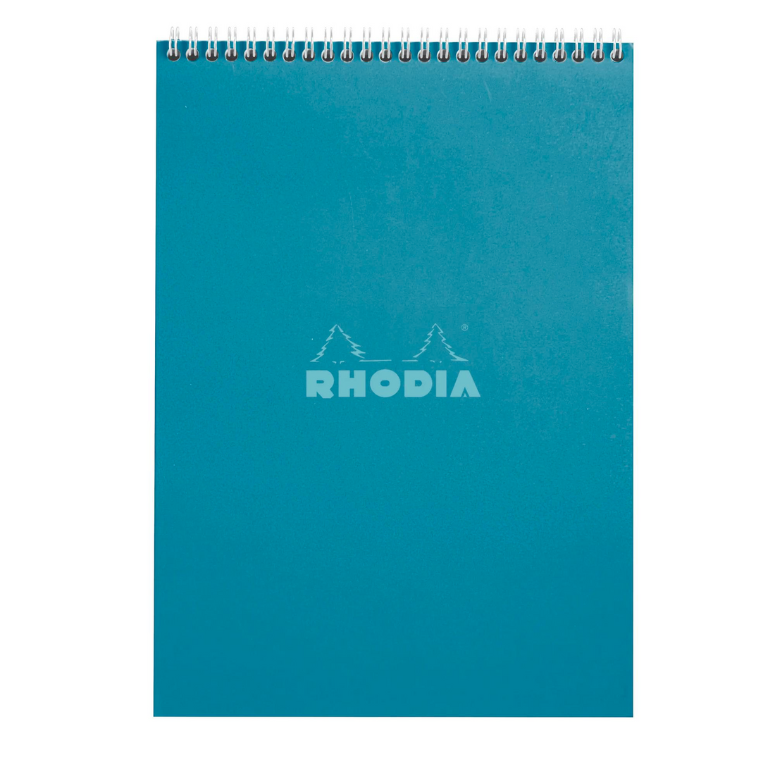 Bloc-notes Rhodia Couleurs quadrillé Paon reliure intégrale 80 feuilles A4
