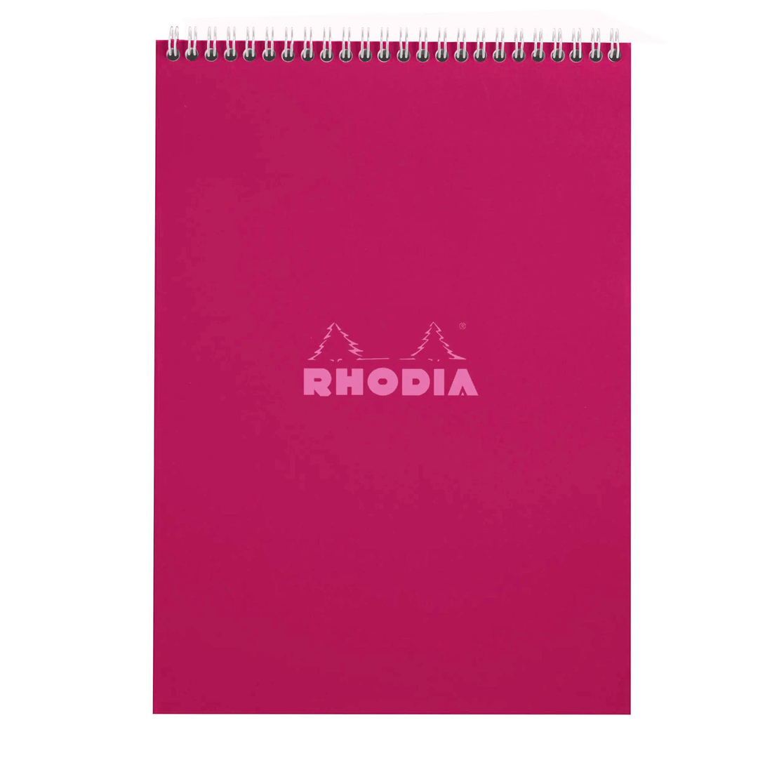Bloc-notes Rhodia Couleurs quadrillé Prune reliure intégrale 80 feuilles A4