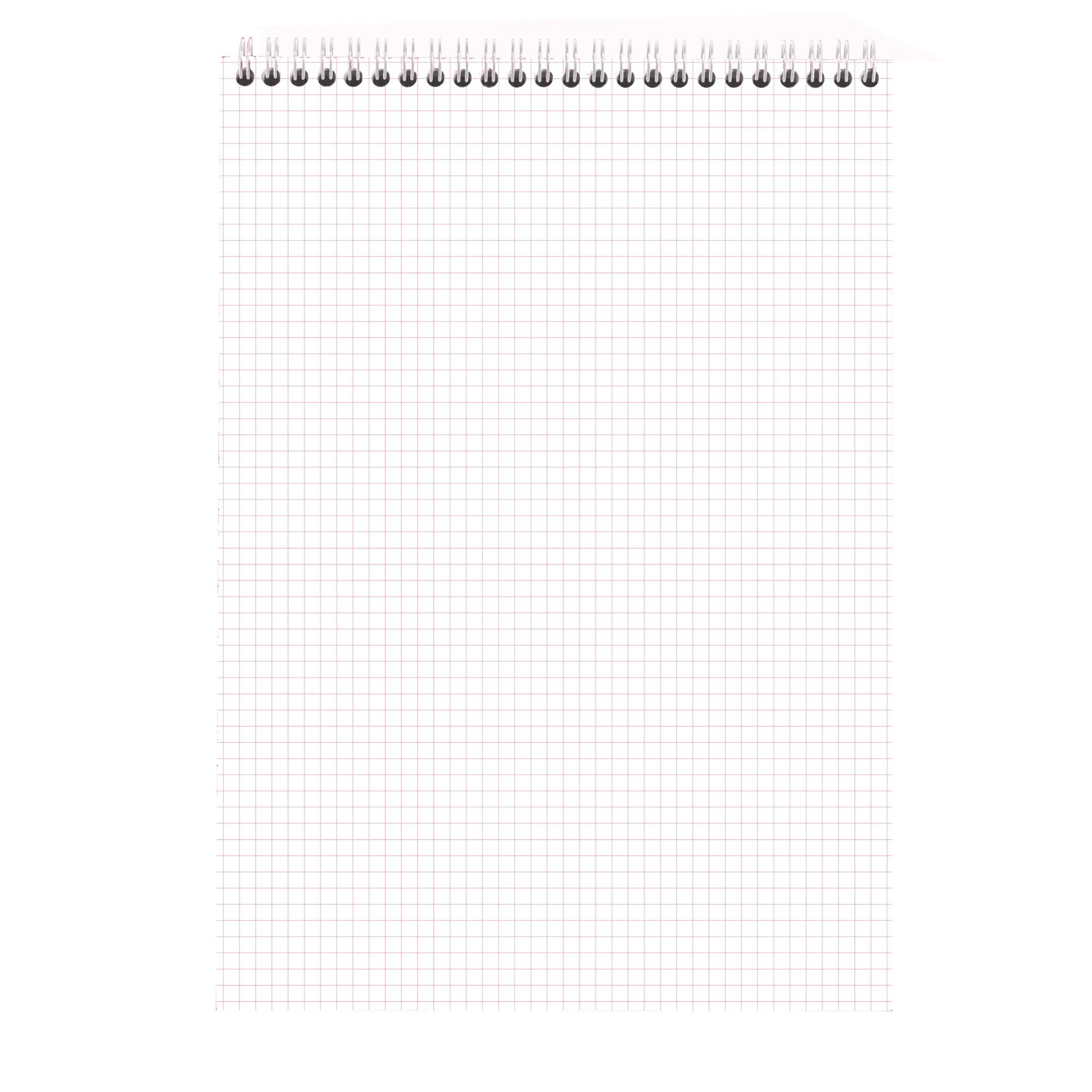 Note Pad Rhodia Couleurs grid prune wirebound 80 sheets A4
