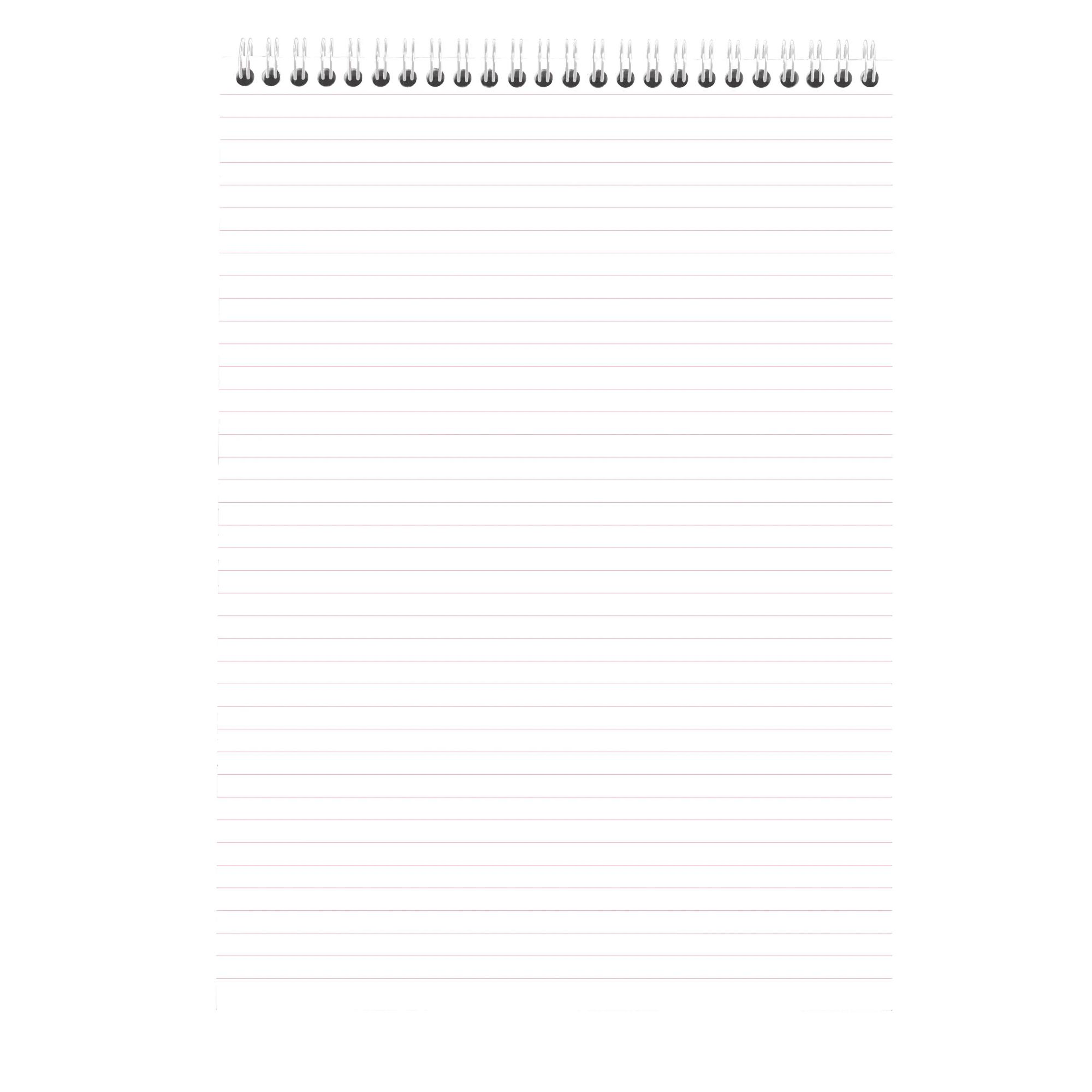 Note Pad Rhodia Couleurs lined pink wirebound 80 sheets A4